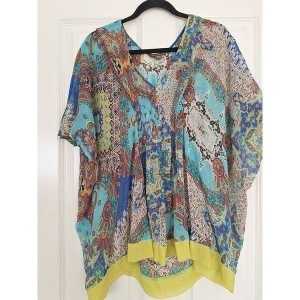 Tommy Bahama multicolor silk tunic size s/p‎